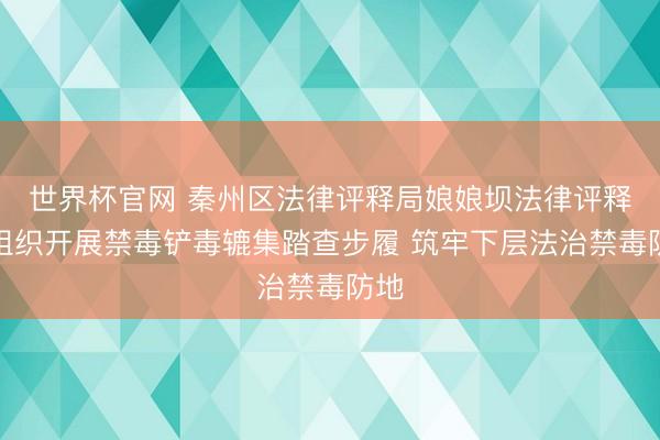世界杯官网 秦州区法律评释局娘娘坝法律评释所组织开展禁毒铲毒辘集踏查步履 筑牢下层法治禁毒防地
