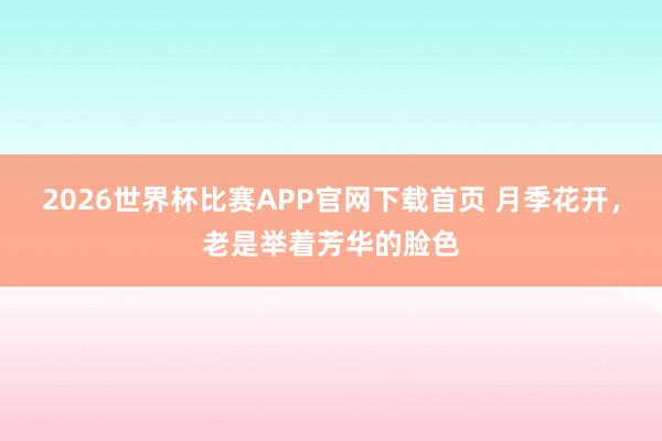 2026世界杯比赛APP官网下载首页 月季花开，老是举着芳华的脸色